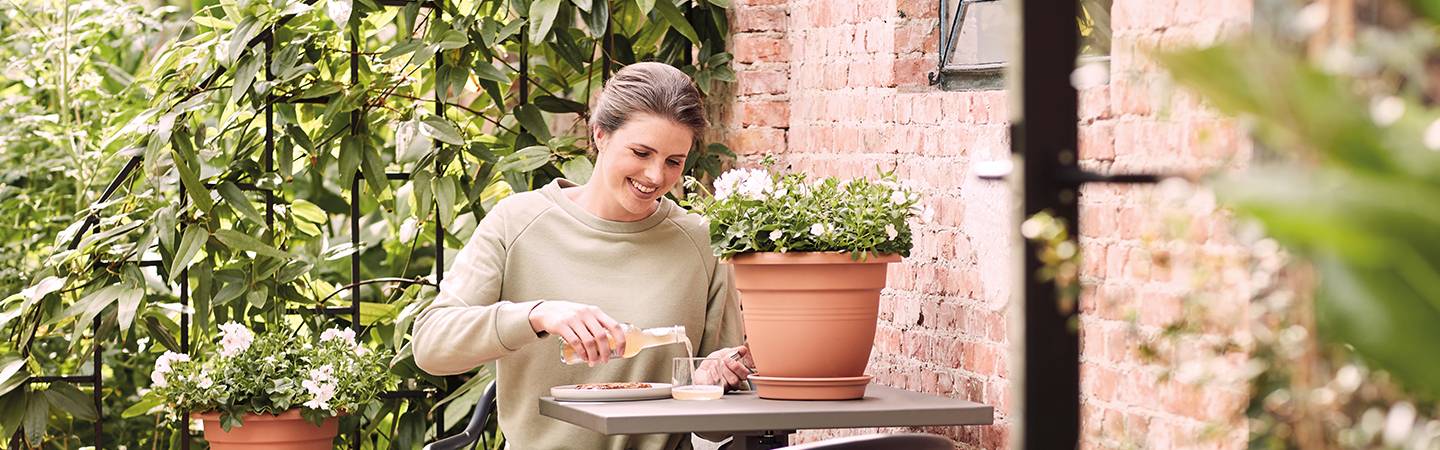 green basics soucoupe 45cm terre cuite doux